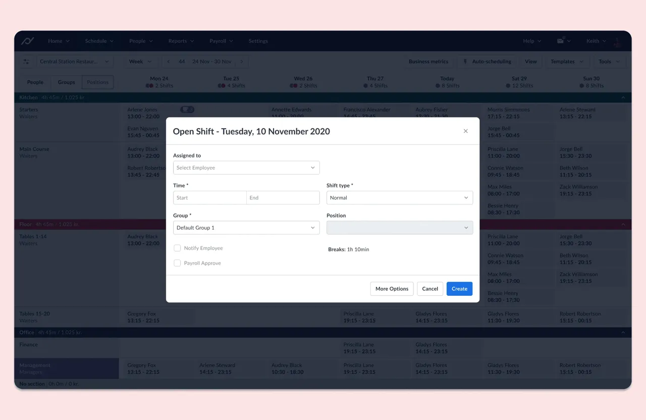 Planday Design System screenshot